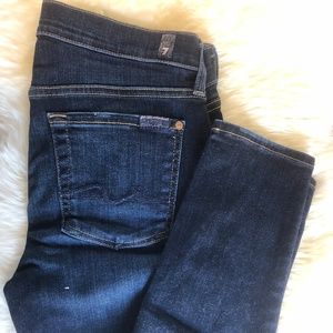7 For All Mankind Ankle Gwenevere Skinny Denim 27
